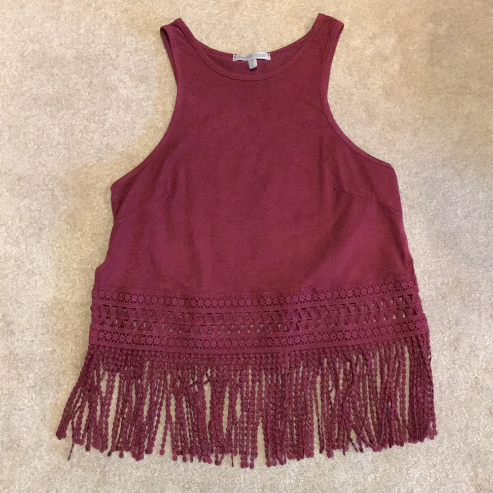 Suede Cropped Tank
